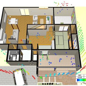 CADソフトで風向シュミレーションも可能です