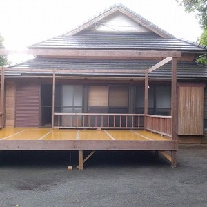 駒形神社　秋季祭典用の舞台組み立て　2022