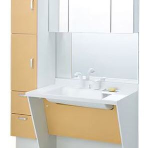 車いす使用者に対応している洗面台