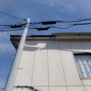 御前崎市　T様邸　雨どい修理工事　台風１５号の影響により