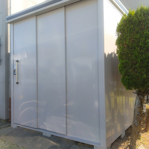 御前崎市　T様邸　台風で壊れた物置を新しくしました　台風１５号の影響により