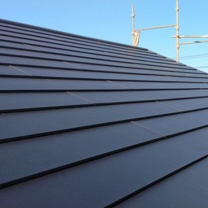 牧之原市　Ｓ様邸　ガルバリウム鋼板屋根工事　台風１５号の影響による